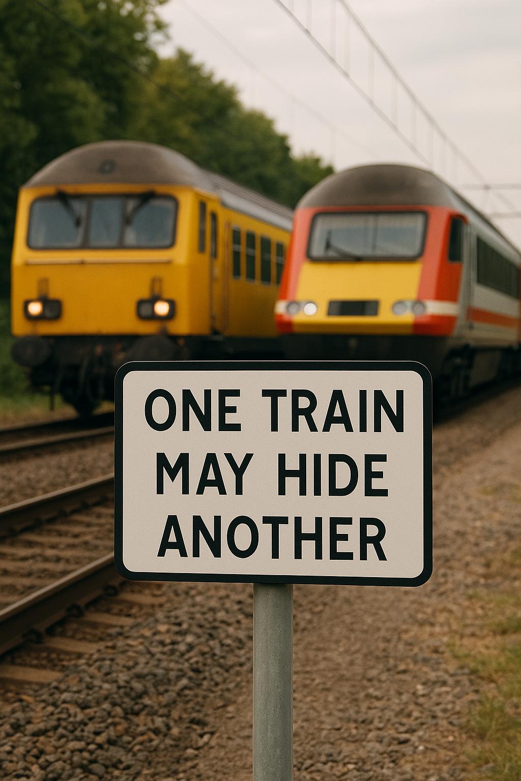 One train may hide another or behind one of Bordeaux's greatest wines